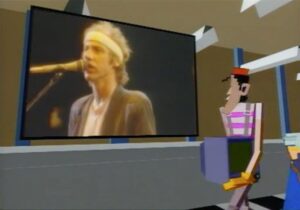 Dire Straits mit ihrem Videoclip zu Money for Nothing